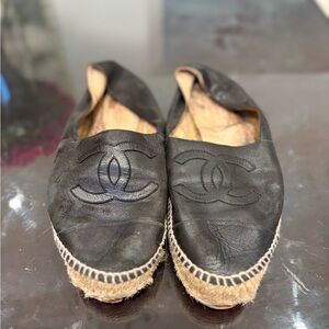 Chanel Black Espadrilles